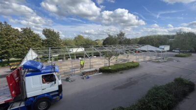 A photo of Storage & Warehousing Marquees by Kingsmead Marquees